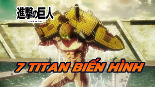 Nổi da gà khi xem màn biến hình của 7 Titan | AOT