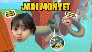 LEIKA DAN TOMPEL DIGABUNG JADI 1 TUBUH MONYET 😱😨 2 PLAYER OBBY MONKEY [ROBLOX INDONESIA]