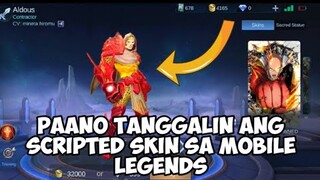 PAANO TANGGALIN ANG SCRIPTED SKIN SA MOBILE LEGENDS | NO NEED TO DELETE ALL RESOURCES