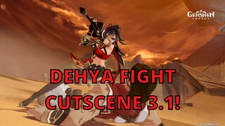 DEHYA FIGHT THE EREMITES CUTSCENE! SO BRAVE! JP VOICE - Genshin Impact