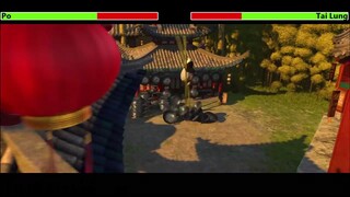 Kung Panda 🐼 1 with health bars Po vs Tai lung