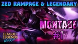 LOL Wild Rift ZED MONTAGE #1 Insane Damage & Outplays! YOU MUST WATCH THIS! | French Plays