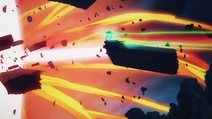 Epic moment Zorro vs King, captain's right wing is in shaking onigashima🔥