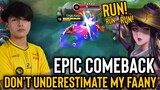 MY FANNY CAN COMEBACK THE GAME | FANNY FREETYLE PLAY | ONIC ESPORTS