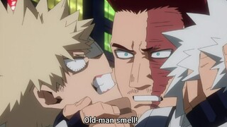 Endeavor Hugs Natsuo and Bakugo ~ MHA Season 5 Episode 18