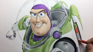 ภาพวาด Buzz Lightyear (Toy Story) - Timelapse Artology