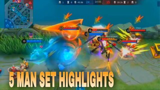 5 MAN SET HIGHLIGHTS IN MOBILE LEGENDS (PART 1)