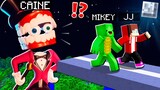 Why Creepy CAINE TITAN CAME and ATTACK MIKEY and JJ at 3:00am? - in Minecraft Maizen