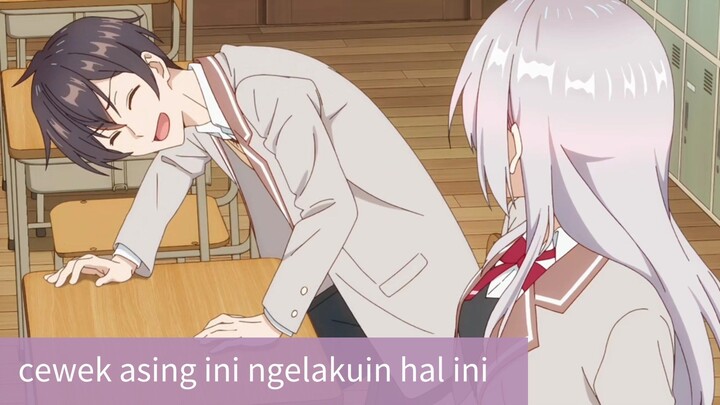 #KompetisiKreasiUnggahan5,  siswa ini tidak salting saat disapa siswi dari negara asing