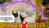 CARA mudah menggambar anime Hunter x Hunter killua
