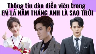 Thông tin dàn diễn viên trong ANH LÀ NĂM THÁNG EM LÀ SAO TRỜI 我是岁月你是星辰