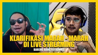 KLARIFIKASI PAKFAYAD MARAH-MARAHDI LIVE STREAMING