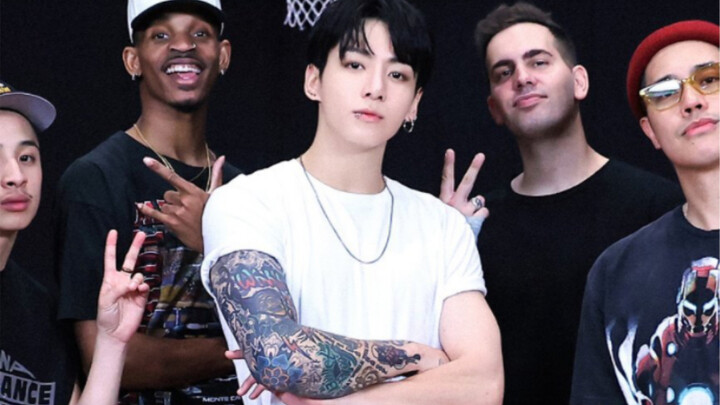 田柾国 世界上最伟大的主打standing next to you 练习室