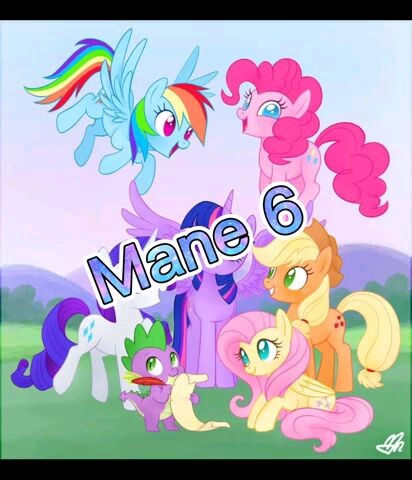 My Little Pony Mane 6 ❤️❤️💙