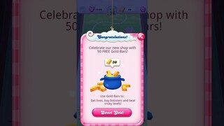 candy crush saga gold bars | candy crush gold bars for free #shorts #youtubeshorts #candycrush