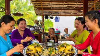 Thơm Nồng Hương Vị Gà Hấp Lá Chanh Ăn Cùng Nồi Cháo , Gỏi Chuối Cây | NĐMT#268