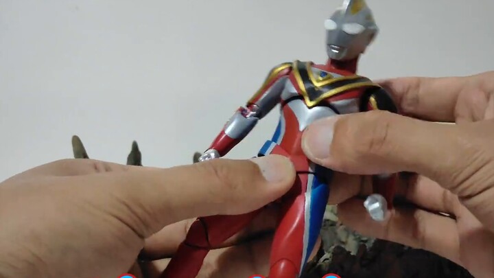 Ukiran tulang asli Gaia SV yang dimodifikasi sendiri (ukiran tangan), shf bentuk tertinggi Ultraman 