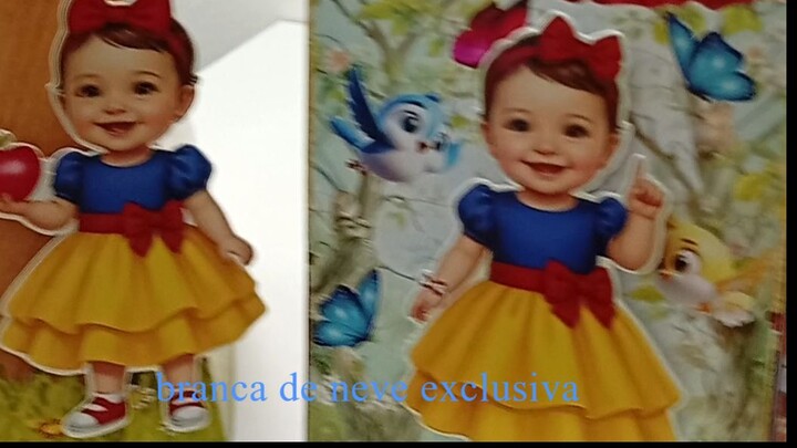 personalizados branca de neve baby com mascote  Ana