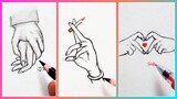 Cách Vẽ Bàn Tay dễ dàng / Vẽ Bàn Tay Dễ Dàng Cho Người Mới Bắt Đầu / Hướng Dẫn Từng Bước Với Bút Chì