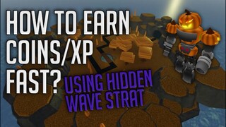 FASTEST WAY TO EARN COINS/XP | Tower Defense Simulator | ROBLOX