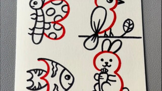 用数字3画小动物，快来一起画吧！#简笔画 #儿童简笔画 #一起学画画