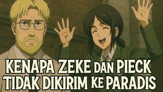 Kenapa Zeke dan Pieck Tidak dikirim ke paradis