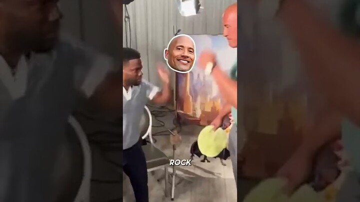 The Rock and Kevin Hart tortilla slap challenge