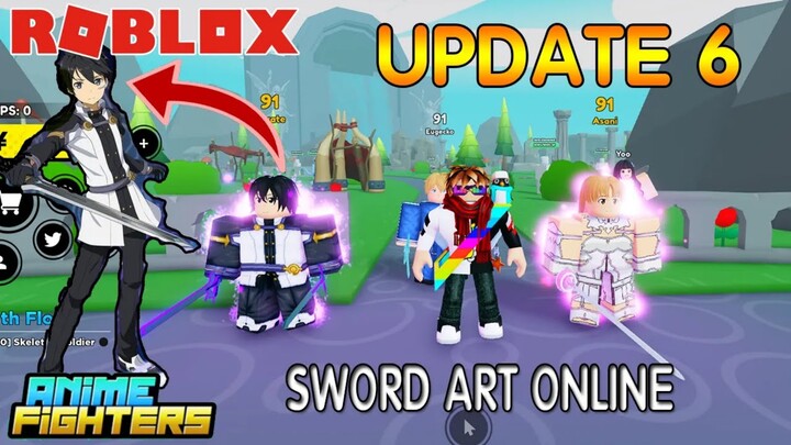 REVIEW UPDATE 6 SWORD ART ONLINE [ Anime Fighters Simulator ]