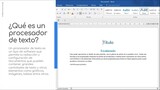 Mod 1 - 01 - Qué es y para qué sirve un procesador de texto