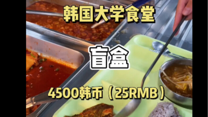 Korean university cafeteria “blind boxes”—watching them at night won’t even make you hungry!