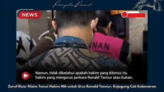 Zarof Klaim hakim  MA untuk Kasus Ronald Tannur