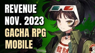TOF Reboot? Black Clover JP/KR Dying? Browndust2 Turu! | Pendapatan Gacha RPG Mobile November 2023