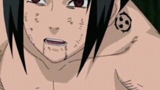 Battle-damaged Sasuke | A beautiful and cold face, with tears of blood, so sad and beautiful