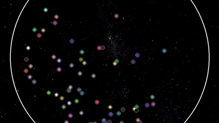 小球每次碰撞都会翻倍#解压小游戏 #星球动画