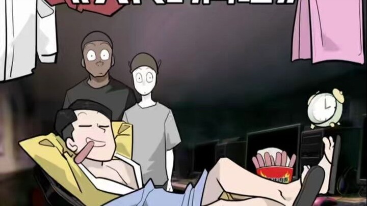 Is the boss raising Deadpool here?