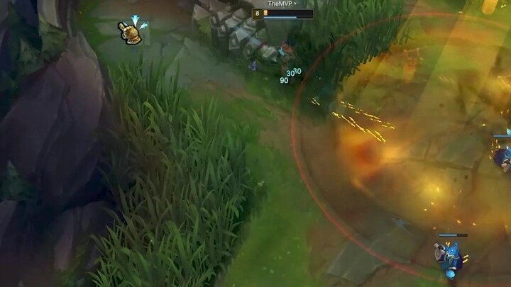 Menggunakan skin Sword Maiden saat laning sungguh sangat menyenangkan.