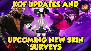 KOF PART 2 UPDATES & UPCOMING SKIN SURVEY | FREE SKINS | Mobile Legends: Bang Bang!