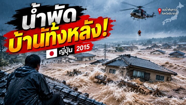 วิกฤตแม่น้ำคินุกาวะพังถล่ม