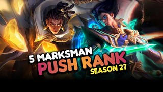 5 REKOMENDASI MARKSMAN UNTUK PUSH RANK SEASON 27 - Mobile legends