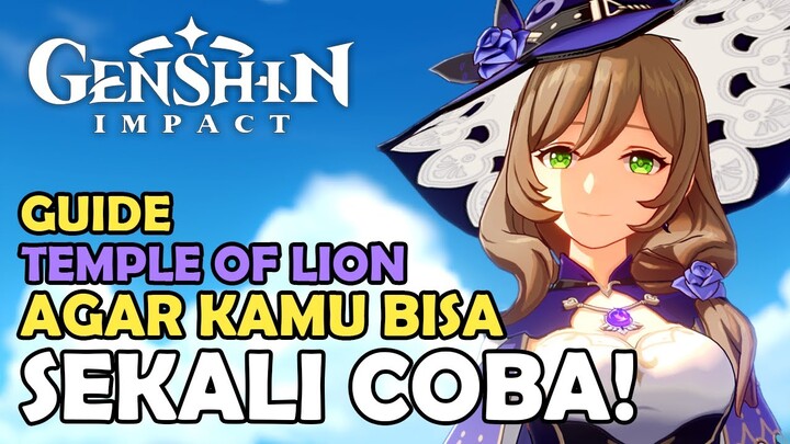 GUIDE DOMAIN TEMPLE OF THE LION! FREE CHARACTER LISA | GENSHIN IMPACT PC CHINA (原神)