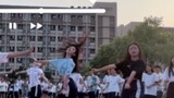 Random dance on campus when your high school teacher is also a KPOP person