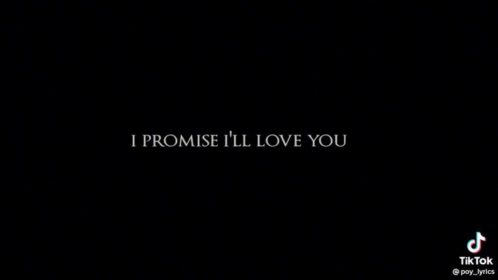 I promise to you