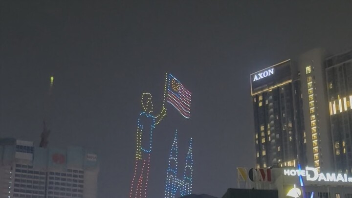 Drone shot for Malaysia independent day