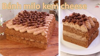 Cách làm bánh milo kem cheese - bánh milo kem mặn