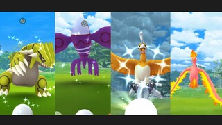 Completing Shiny Legendary Groudon, Kyogre, Moltress, Ho-oh and more.