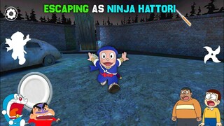 Ninja Hattori Banke Kiya Train Escape In Granny 3 With Doraemon And His Friends