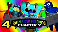 RAINBOW FRIENDS 4 Chapter 2 Ft SONIC BALDI STEVE (reupload) Roblox CHALLENGE Minecraft Animation