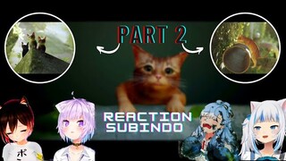 Semua reaksi vtuber Hololive ketika melihat kucing jatuh di game Stray (Kompilasi)