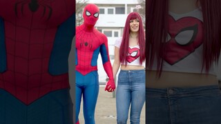 ❤️ COSPLAY COUPLE GOALS ❤️ Mary Jane + Spider-man #shorts