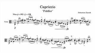 Sebastian Zaczek - Capriccio for viola solo "Fiddler" (audio + sheet music)